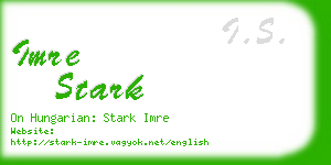 imre stark business card